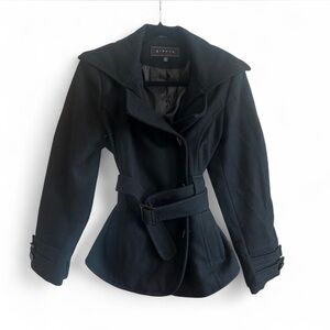 Banana Republic Women's Black Pea Coat